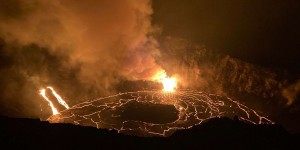 Le lac de lave de l'éruption du volcan Kilauea en images