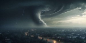 En images, le parcours chaotique d'une tornade en pleine ville aux États-Unis !