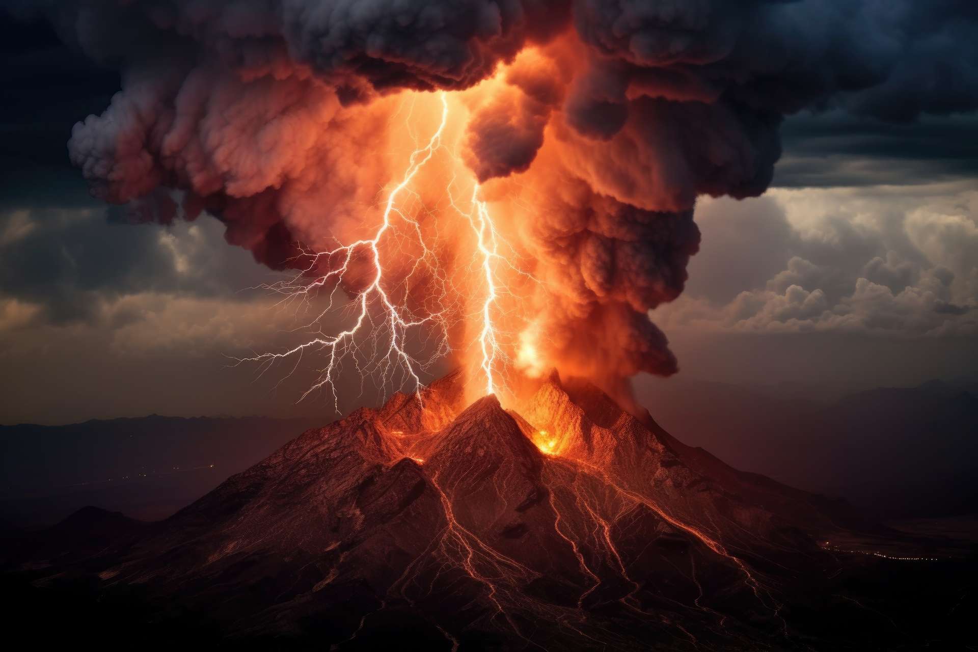 Un éclair spectaculaire lors de l'éruption du volcan El Fuego filmé par un chercheur