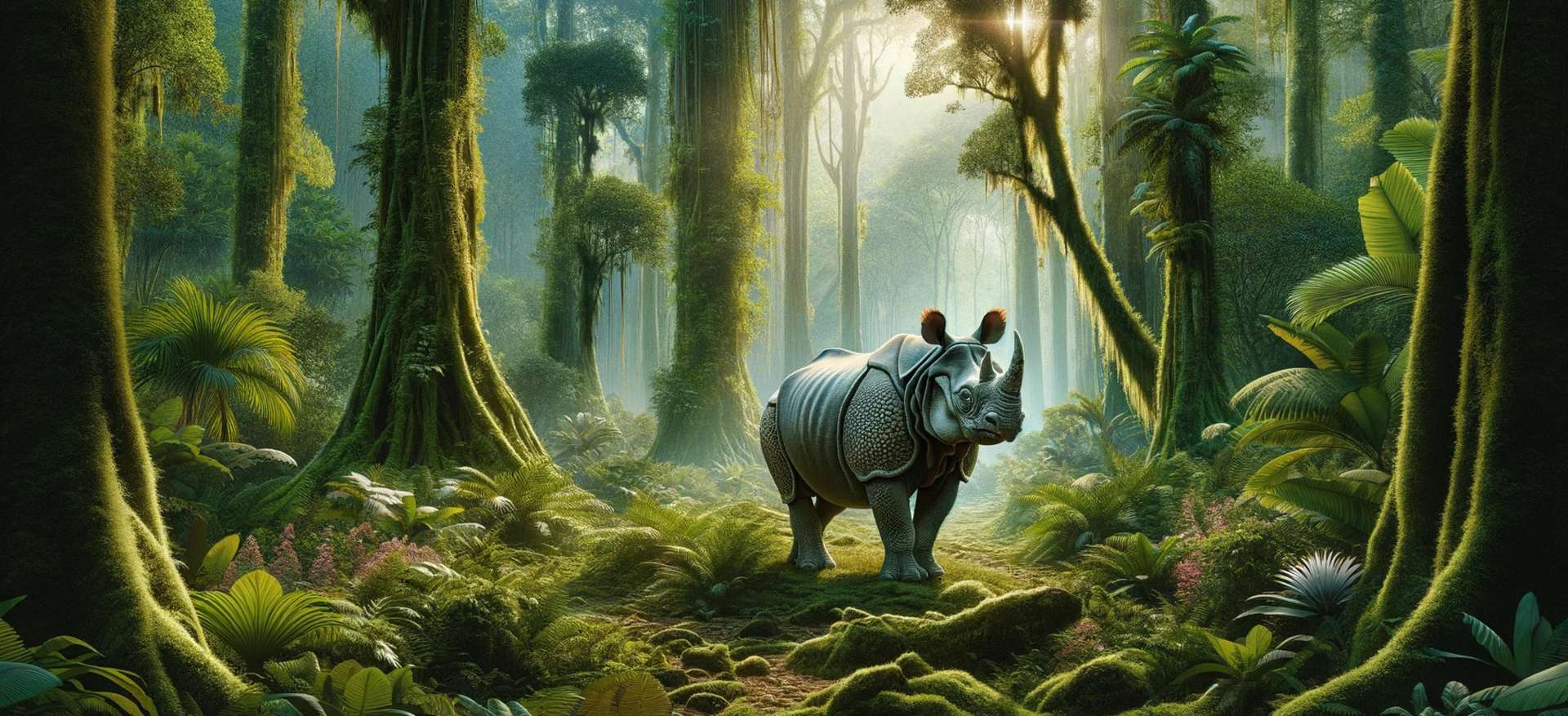 Images exceptionnelles d'un jeune rhinocéros de Java, un des derniers de son espèce