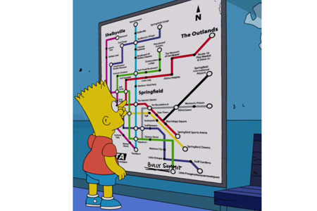 Les Simpson changent de plan de métro