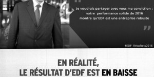 Comptes d’EDF : les militant-e-s de Greenpeace rappellent le PDG Jean-Bernard Lévy à la réalité