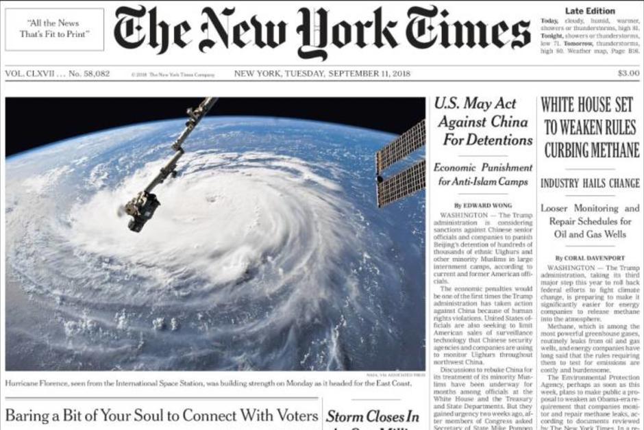 À l’approche de l’ouragan Florence, les États-Unis se préparent aux “pires scénarios'