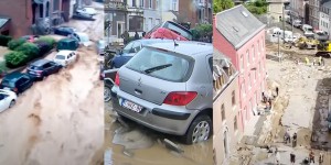 Belgique : les images des crues éclair qui ont frappé Dinant et Namur