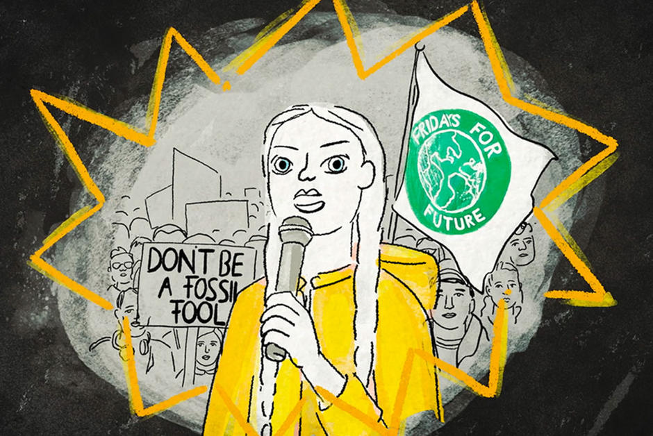 “Il y a de l’espoir” : l’appel de Greta Thunberg illustré par le “New York Times”