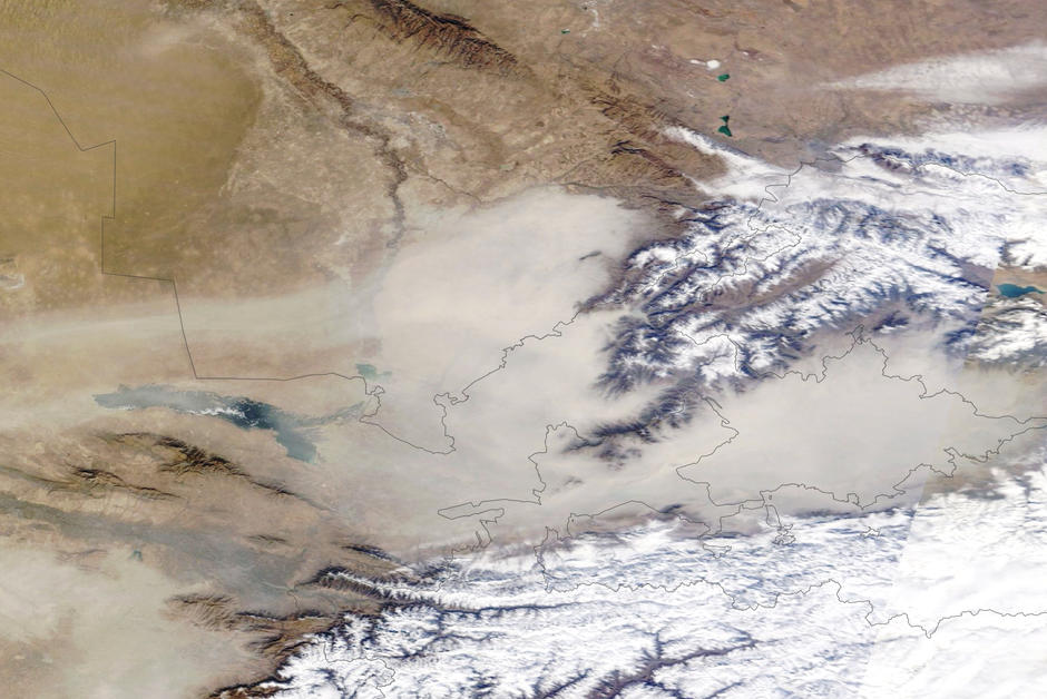 Poussières et méthane troublent l’atmosphère de l’Asie centrale