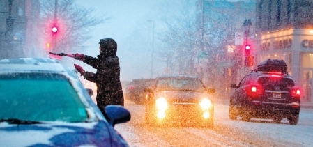 Conditions routières difficiles au Québec