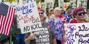 Manifestation anti-Keystone XL: «Ce pipeline ne bénéficie ni aux gens du Nebraska ni aux Américains !»