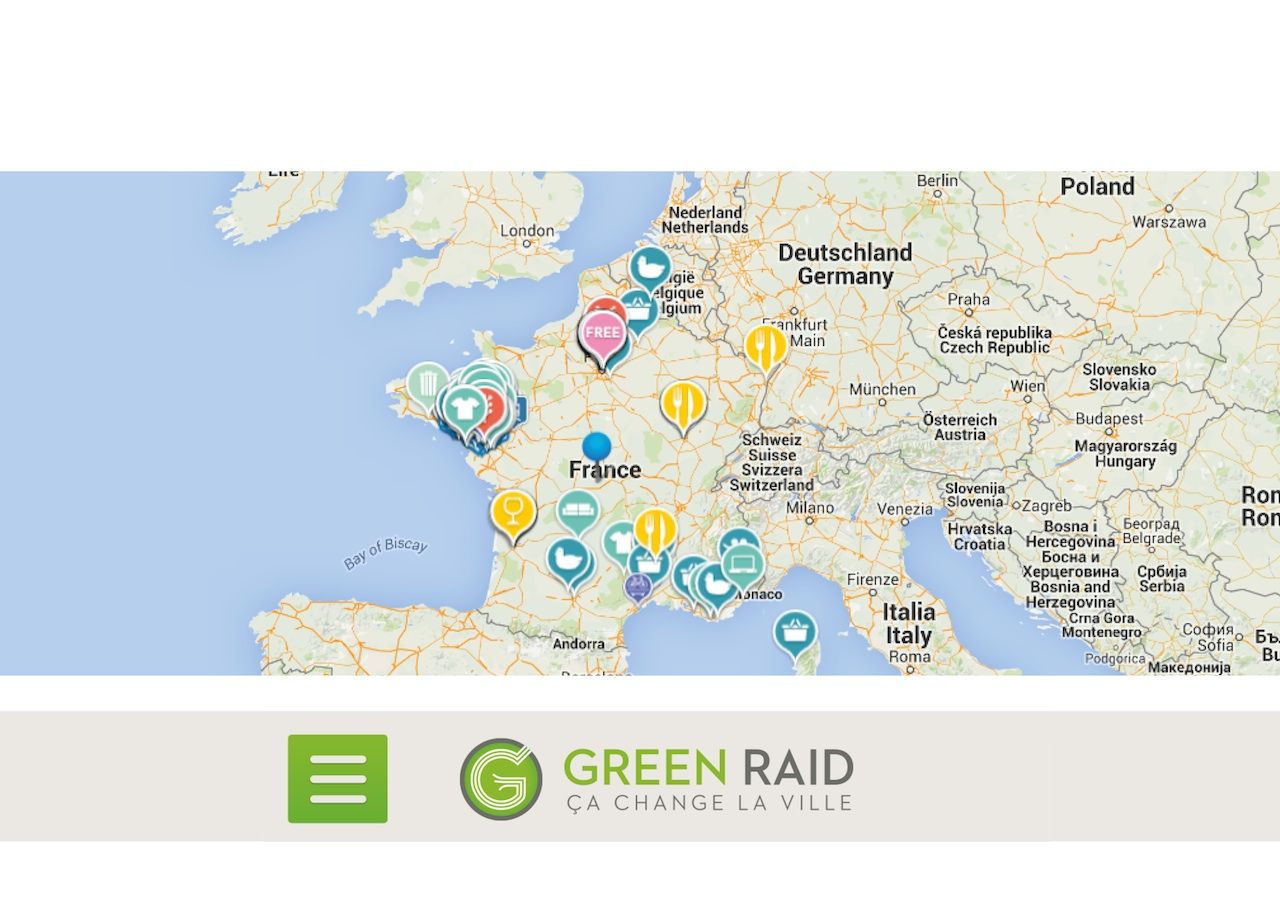 GreenRaid : une appli pour les bons plans et adresses vertes 