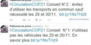 COP21, restrictions de circulation, transports en commun : les internautes se déchaînent