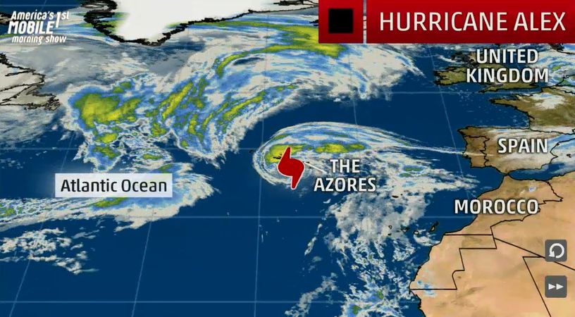 VIDEOS. Atlantique : l'ouragan Alex arrive sur les Açores, en alerte maximale