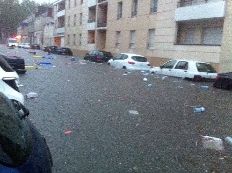 Orages : l'alerte levée, inondations à Angers