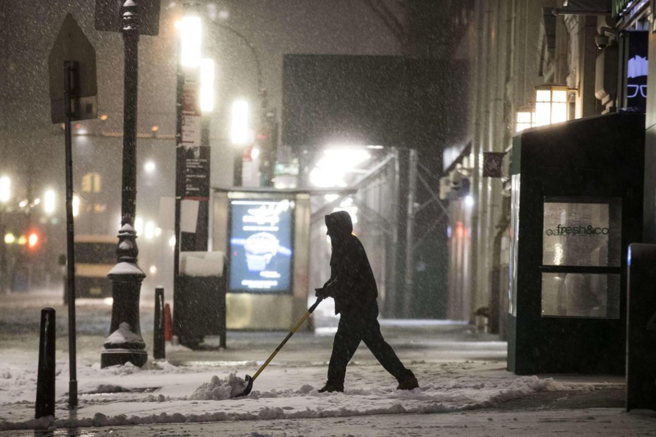 Tempête de neige sur le nord-est américain, mais New York plutôt épargnée