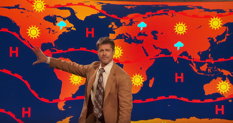 Brad Pitt et la météo qui nous attend après le retrait de Trump de l'accord sur le climat