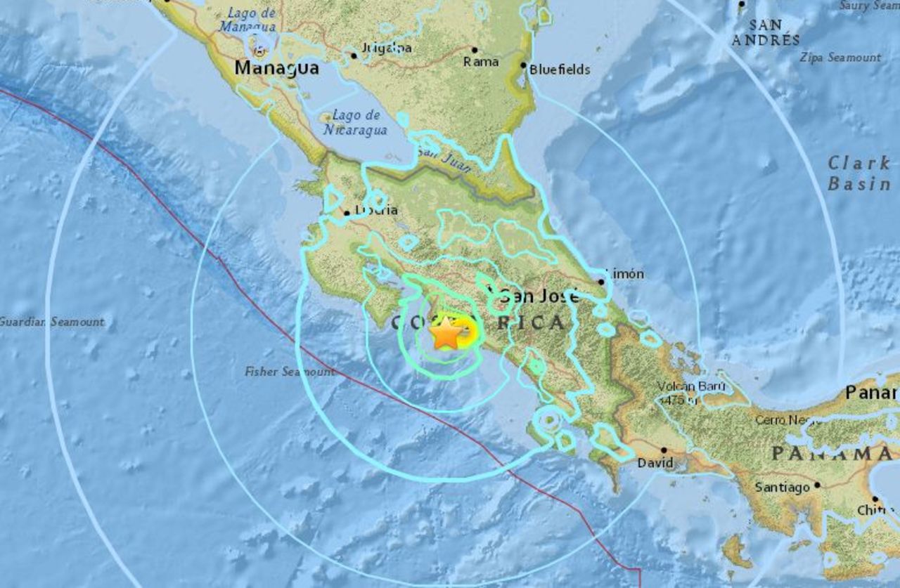 Costa Rica : un séisme de magnitude 6,5 fait au moins deux morts