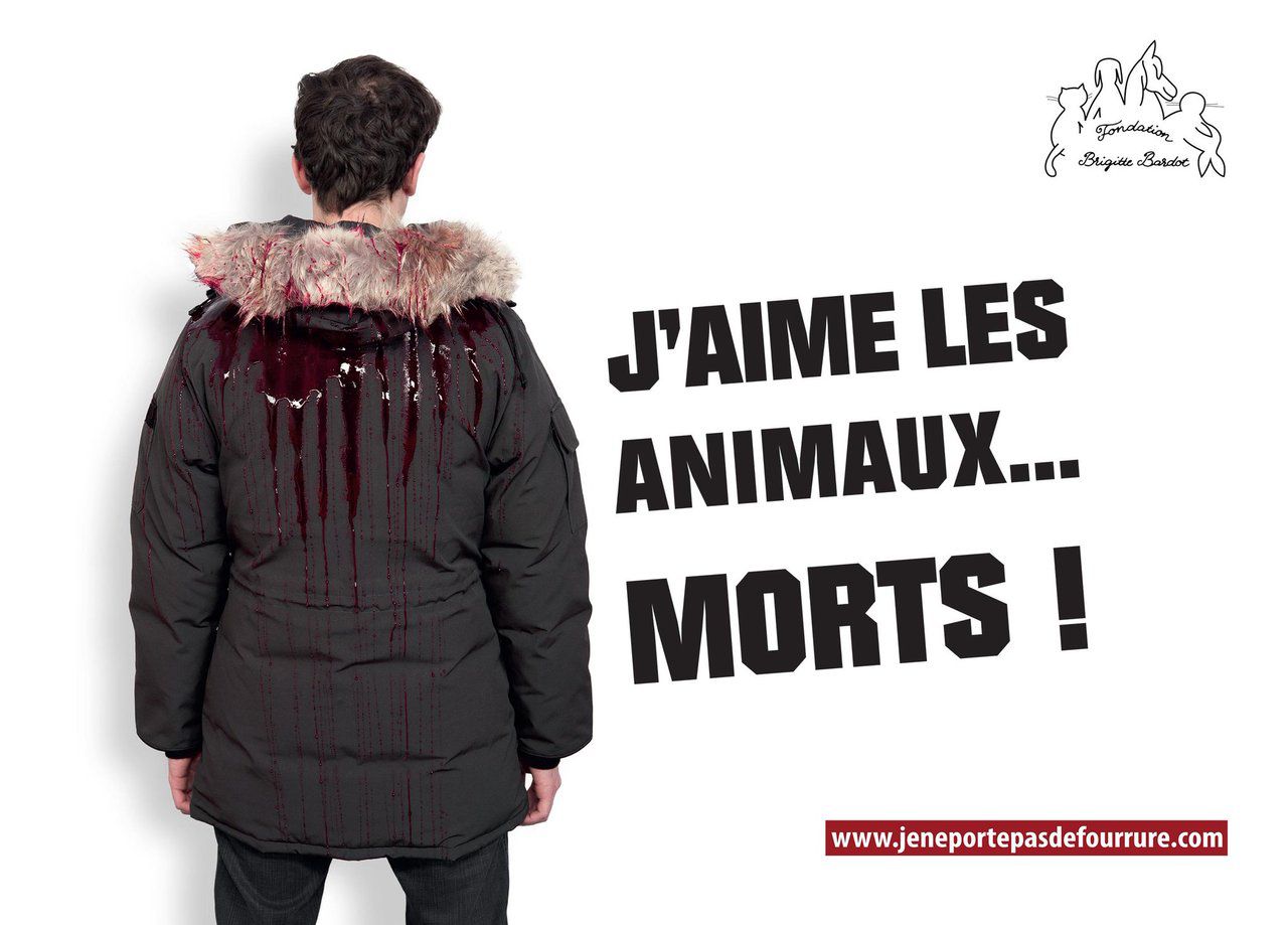 «J’aime les animaux morts» : la campagne choc contre les fourrures de la Fondation Bardot