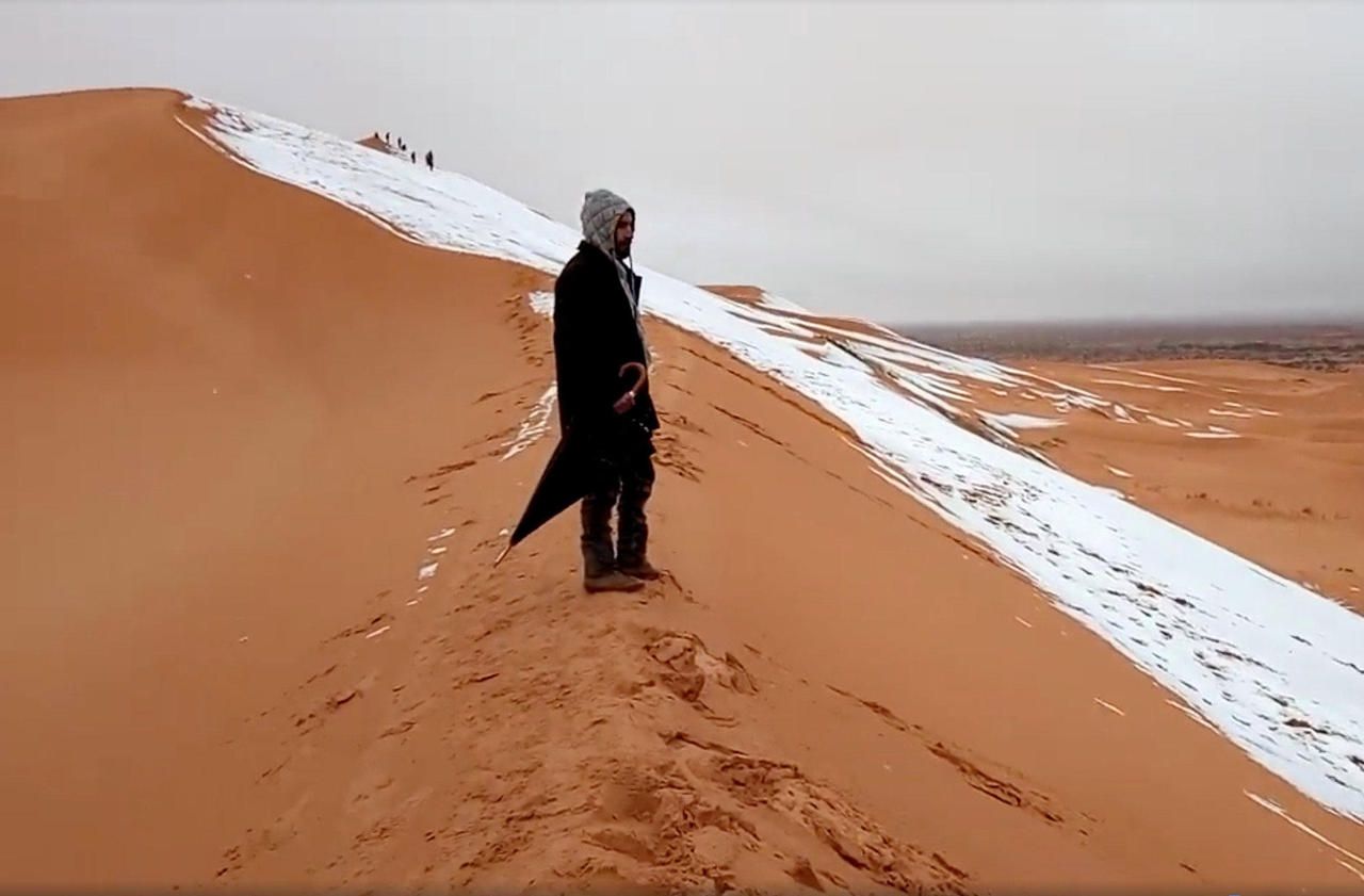 De la neige et un froid inhabituel au Maroc et en Algérie