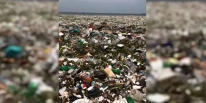 Les impressionnantes images de la mer de déchets sur la paradisiaque plage de Saint-Domingue