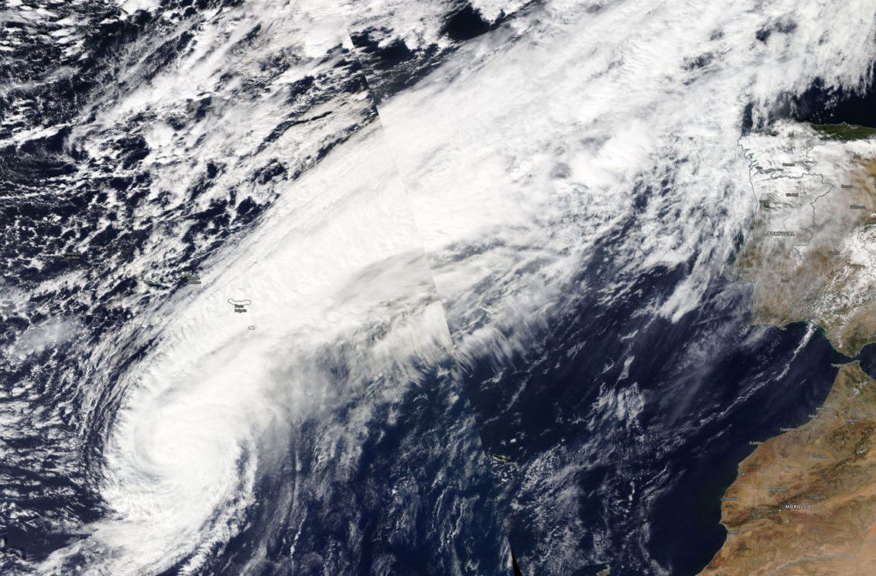 L'ouragan Leslie menace le Portugal et l'Espagne