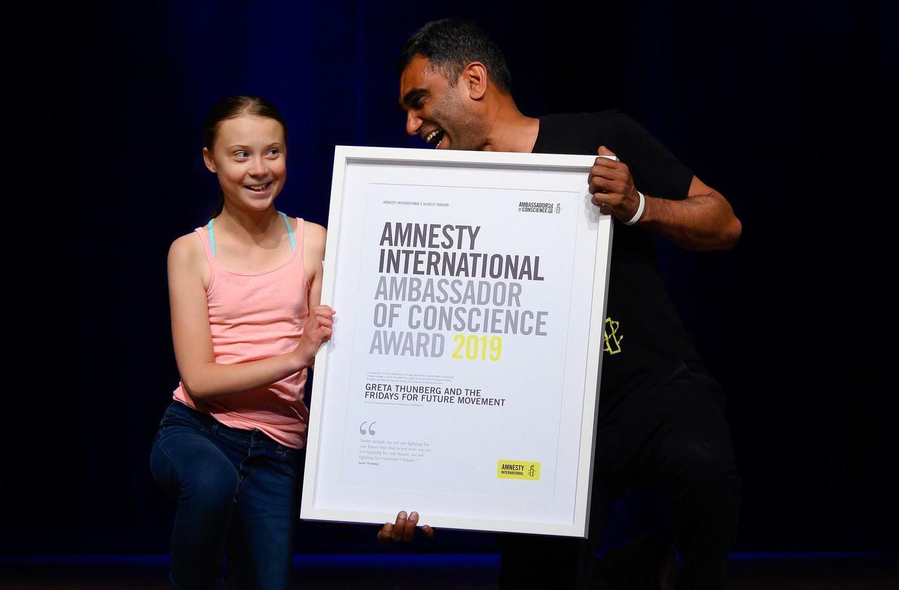 Climat : Greta Thunberg honorée par Amnesty International, semaine de manifestations à New York