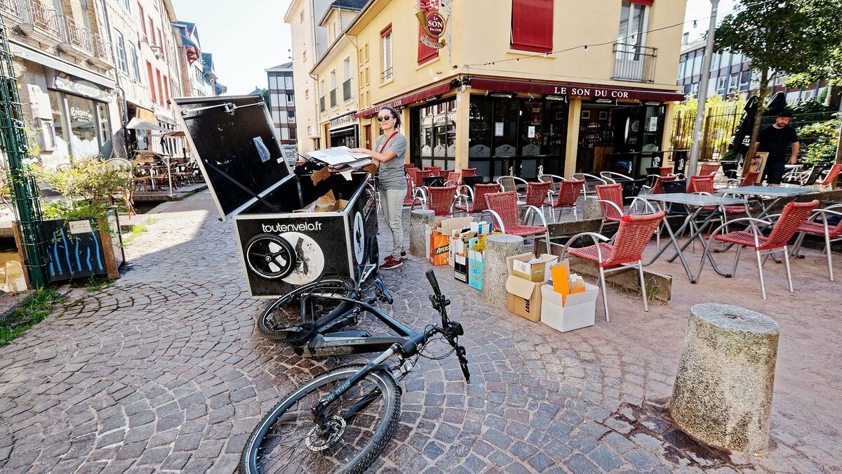 À Rouen, les cartons ne sont plus ramassés en camion mais en vélo-cargo