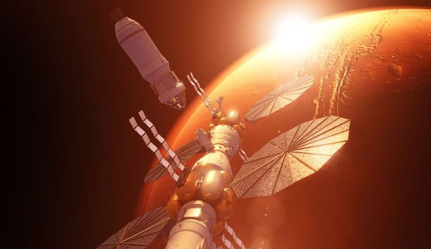 EN IMAGES. Une station et des navettes orbitant Mars, le plan de Lockheed Martin