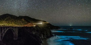 EN IMAGES. Des surprenantes vagues lumineuses ont éclairé la côte californienne