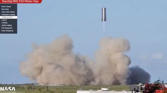 VIDÉO. SpaceX fait voler un nouveau prototype de sa future fusée pour Mars