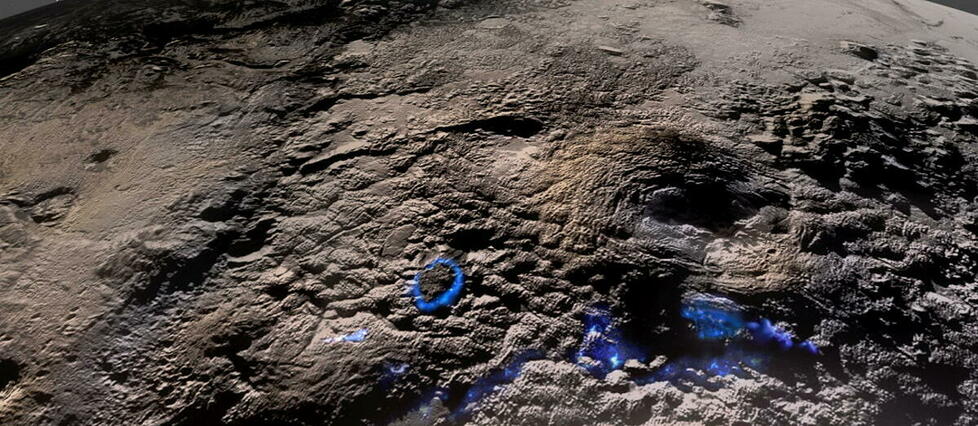 Pluton abriterait d’étranges volcans de glace d’eau