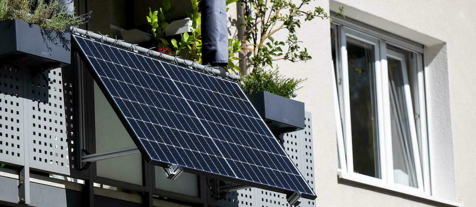 En Allemagne, il y a des panneaux solaires au balcon