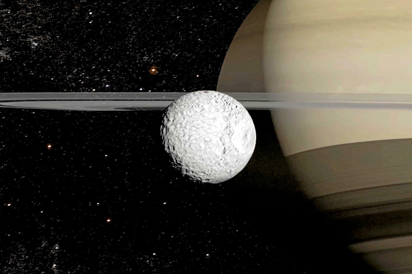 Des chercheurs français ont découvert un jeune océan interne sur Mimas !