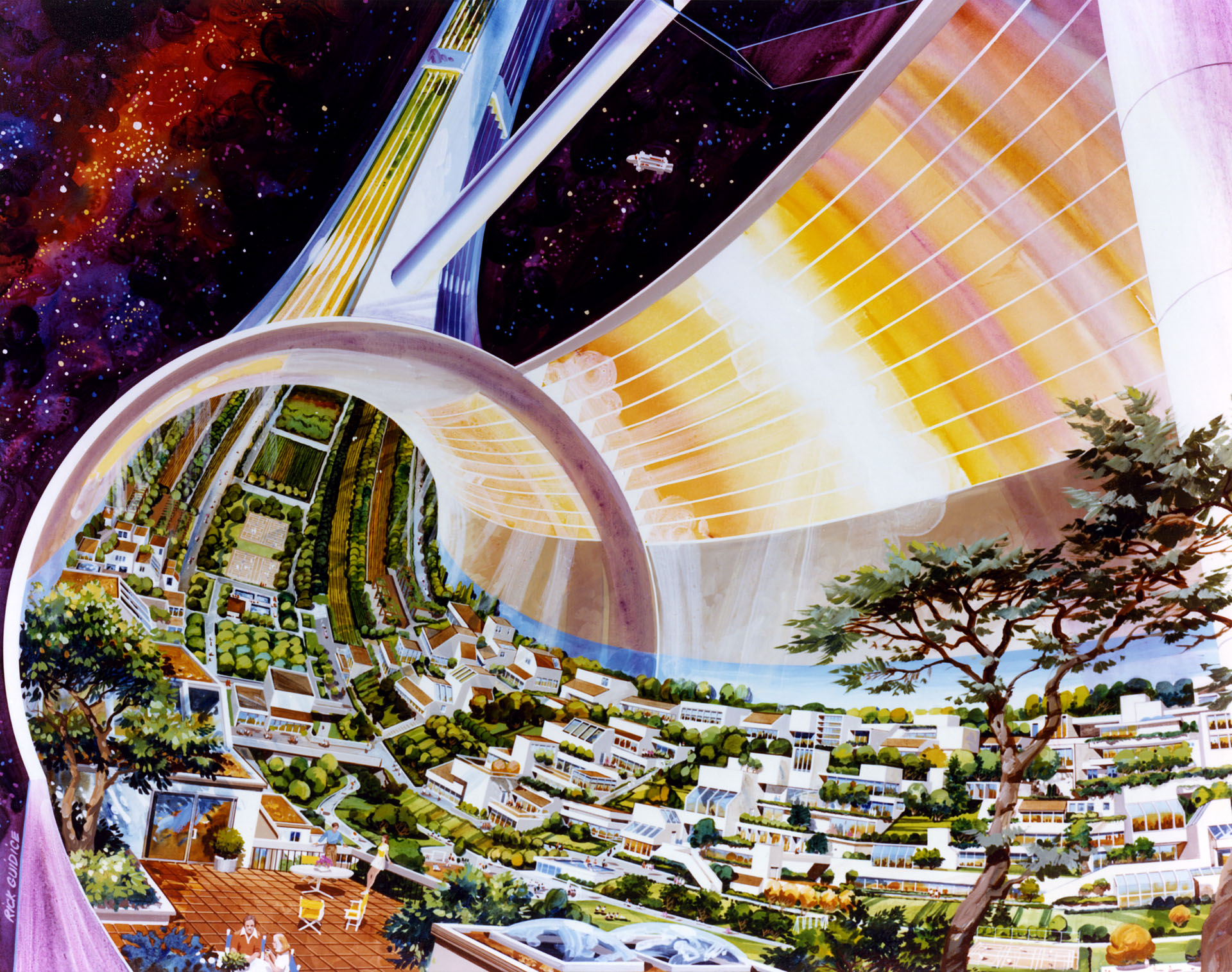 La NASA dévoile ses anciens projets de colonies spatiales