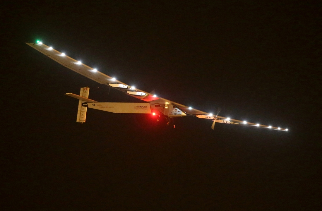 Le Solar Impulse a parcouru 1190 km en 17 heures et 20 minutes 