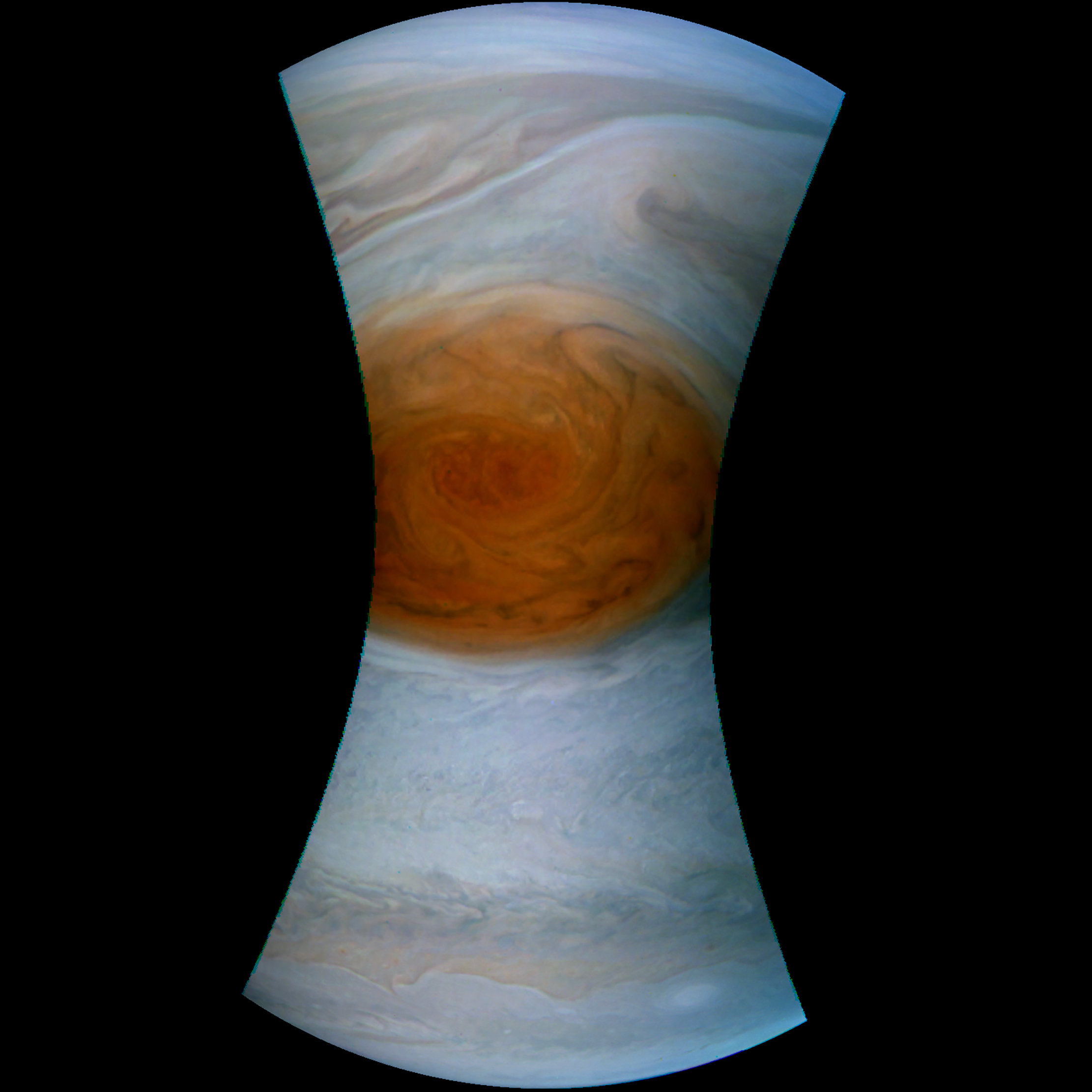 La NASA révèle des images stupéfiantes de la grande tache rouge de Jupiter 