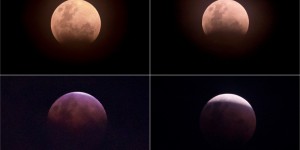 PHOTOS | La «Super Lune bleue de sang» fait son show 