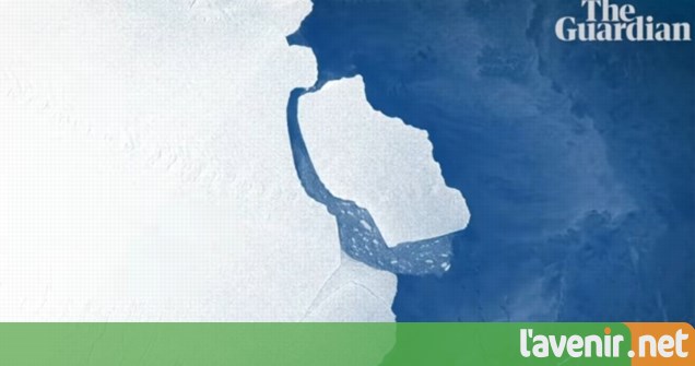 Un iceberg de 1.600 km² se détache en Antarctique, «mais c’est normal» 