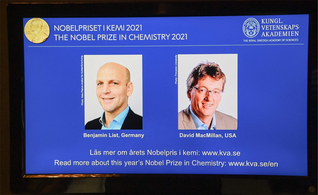 Prix Nobel de chimie pour un duo germano-américain champion des catalyseurs 