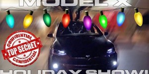 Vidéo : le Tesla Model X vous offre un spectacle pour Noël
