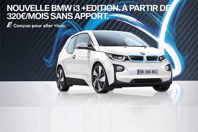 BMW i3 +Edition : une offre LLD sans apport à 320 euros/mois