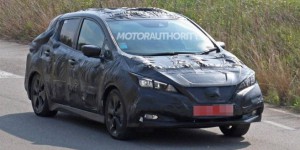 Nissan Leaf 2018 : nouvelles photos en tenue de camouflage