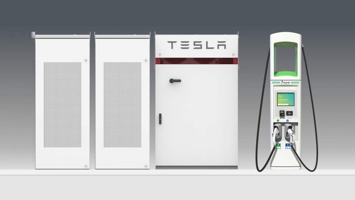 Des batteries Tesla dans le réseau de recharge Electrify America