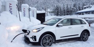 Kia e-Niro : 900 km en conditions hivernales avec les bornes Ionity