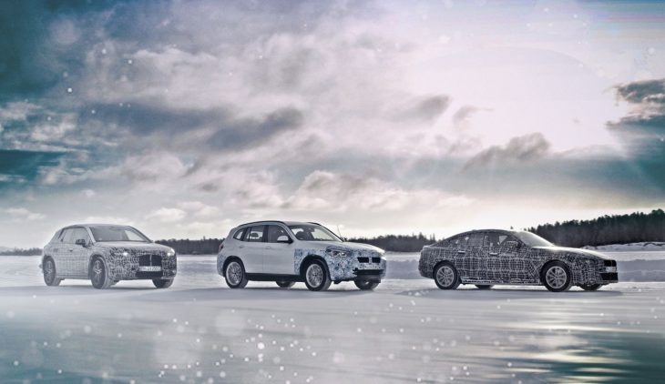 Les futures BMW iX3, i4 et iNext en essais hivernaux