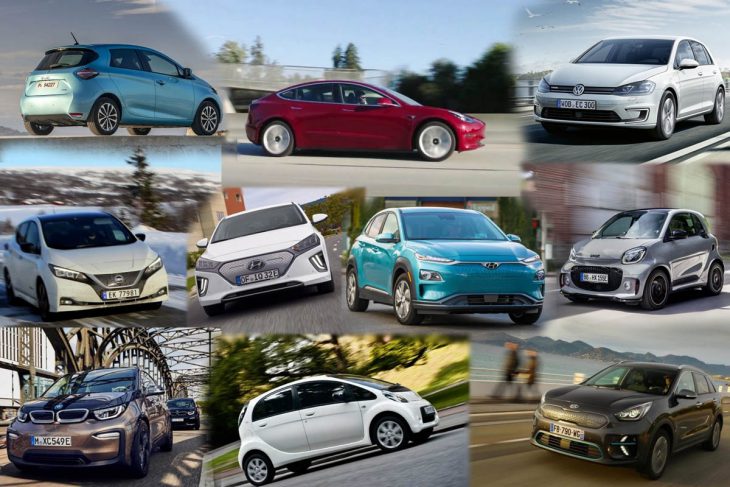 Prévisions d’évolution des 10 voitures électriques les plus vendues en France