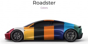 Tesla Roadster : la sportive électrique aura droit à des couleurs exclusives