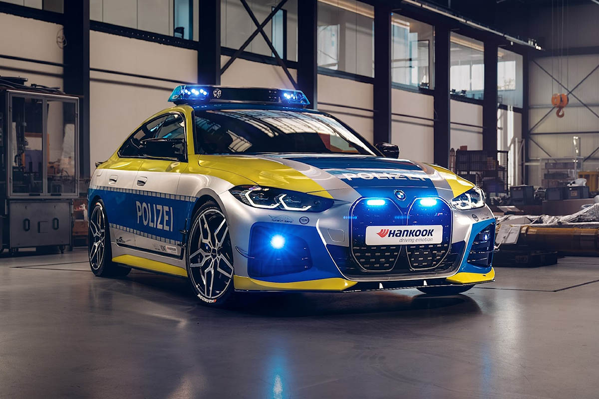 AC Schnitzer s’énerve sur une BMW i4 de la police allemande