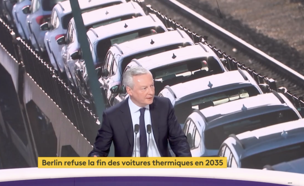 Fin des voitures thermiques en 2035 : la France prête à aller « au bras de fer » avec l’Allemagne !