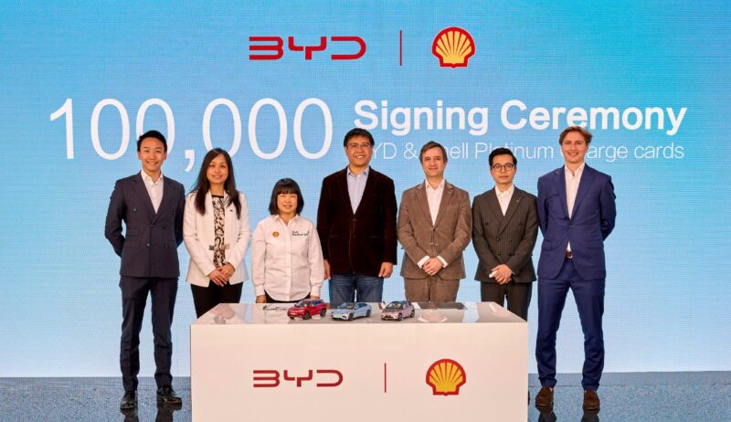 BYD aura un accès privilégié aux 300 000 bornes de recharge Shell en Europe