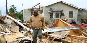 Vu du ciel : les dégâts d'une tempête sur le Mississippi
