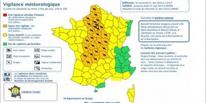 Vigilance orange pour 29 départements du Nord au Sud-Ouest